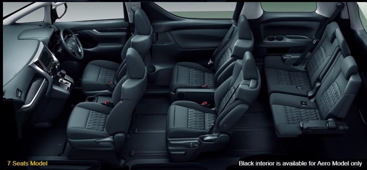 Toyota Alphard seating layout